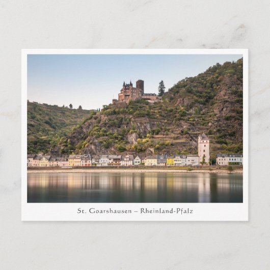 St. Goarshausen - Burg Katz Postkarte (Vorderseite)