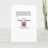 St Gobnait Drives Off a Cattle Raiders with Bees Karte (Rückseite)