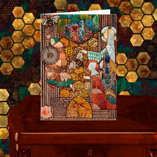 St Gobnait Drives Off a Cattle Raiders with Bees Karte