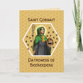 St. Gobnait von Ballyvourney (SAE 003) Gruß Karte