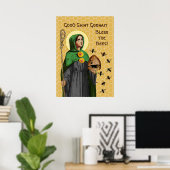 St. Gobnait von Ballyvourney (SAE 003) Poster (Heimbüro)