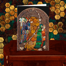 St. Gobnait zeichnet eine Pestlinie (Detail) Karte