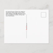 St. Gobnait zeichnet eine Pestlinie Postkarte (Rückseite)