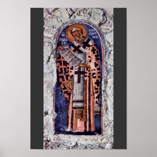 St. Gregory der Große durch Meister Der Aphentico- Poster (Vorne)
