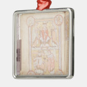 St Gregory die großen 2 Silbernes Ornament (Links)