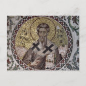 St. Gregory, Illuminator Byzantinisches Mosaiksymb Postkarte (Vorderseite)