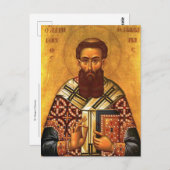 St. Gregory Palamas Orthodox Christliches Symbol Postkarte (Vorne/Hinten)