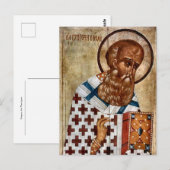 St. Gregory, theologisch-orthodoxe Christlich Postkarte (Vorne/Hinten)