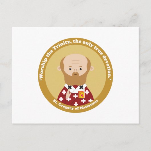 St. Gregory von Nazianzus Postkarte (Vorderseite)