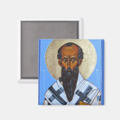 St. Gregory von Nyssa Orthodox Icon Magnet (Vorderseite/Rückseite)