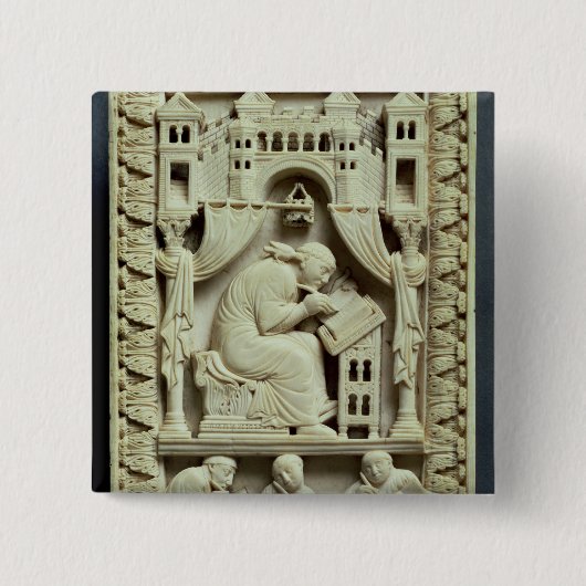 St- Gregoryschreiben mit Schreibern unten Button (Vorderseite)