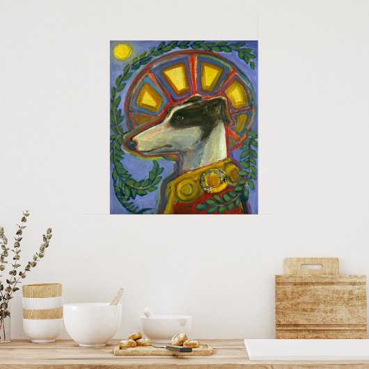 St. Guinefort the Greyhound Print Poster (Küche)