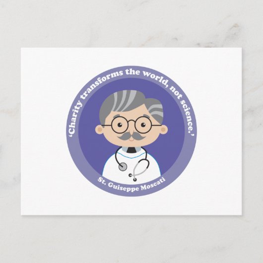 St. Guiseppe Moscati Postkarte (Vorderseite)