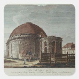 St. Hedwig, Kathedrale, Berlin Quadratischer Aufkleber