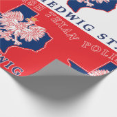 St. Hedwig Polnisch Texan Geschenkpapier (Ecke)