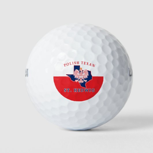 St. Hedwig Polnisch Texan Golfball (Vorderseite)