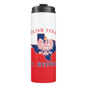 St. Hedwig Polnisch Texan Thermosbecher