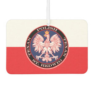 St. Hedwig Round Polish Texan Autolufterfrischer