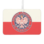 St. Hedwig Texas Polnischer Adler Autolufterfrischer (Rückseite)