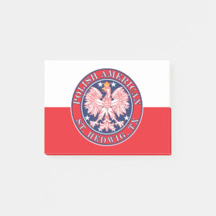 St. Hedwig Texas Polnischer Adler Post-it Klebezettel