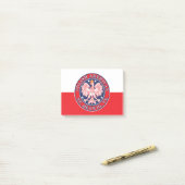 St. Hedwig Texas Polnischer Adler Post-it Klebezettel (Auf Schreibtisch)