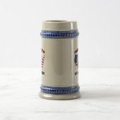 St. Hedwig Texas Polnischer Amerikaner Bierglas (Mittel)
