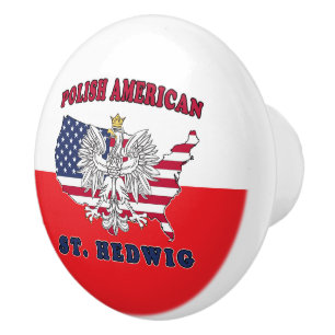 St. Hedwig Texas Polnischer Amerikaner Keramikknauf