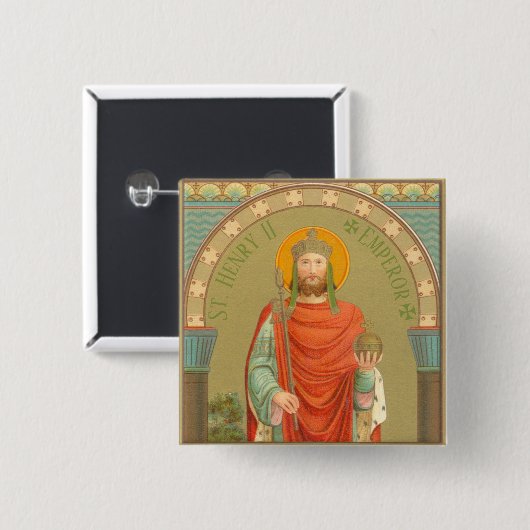St. Heinrich II., Kaiser (BBS 10) Platz Button (Vorne & Hinten)
