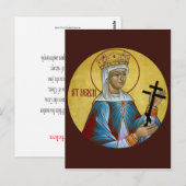 St. Helen Prayer Card Postkarte (Vorne/Hinten)