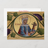 St. Helen Prayer Card Postkarte (Vorne/Hinten)