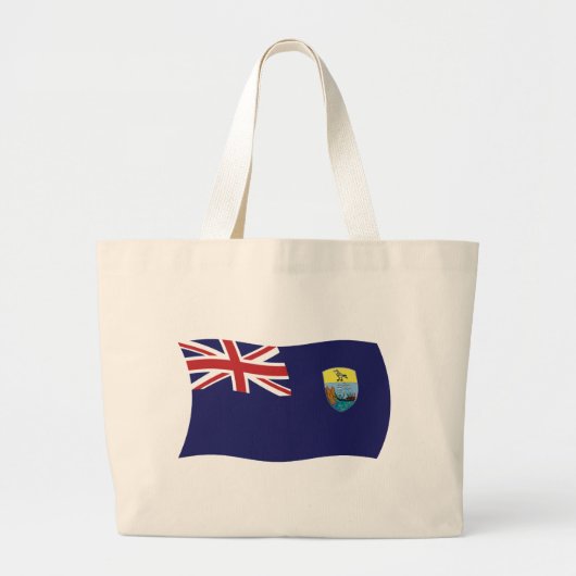St. Helena Flag Tote Tag Jumbo Stoffbeutel (Vorne)