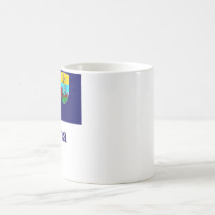 St. Helena Flagge mit Namen Kaffeetasse