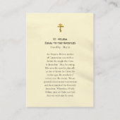 St. Helena Orthodox Christlich Icon Gebetskarte Platzkarte (Rückseite)