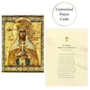St. Helena Orthodox Christlich Icon Gebetskarte Platzkarte