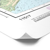 St Helena Sound Nautical Chart 11517 Poster (Ecke)