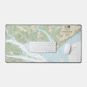 St Helena Sound Nautical Chart 11517 Schreibtischunterlage (Tastatur & Maus)