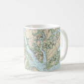 St Helena Sound to Savannah River Seekarte Kaffeetasse (VorderseiteRechts)