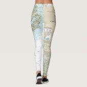 St Helena Sound to Savannah River Seekarte Leggings (Rückseite)