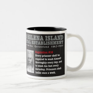 St.- Helenainsel-Tasse Zweifarbige Tasse