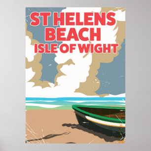 St. Helens Beach Insel mit Wide Travel Poster