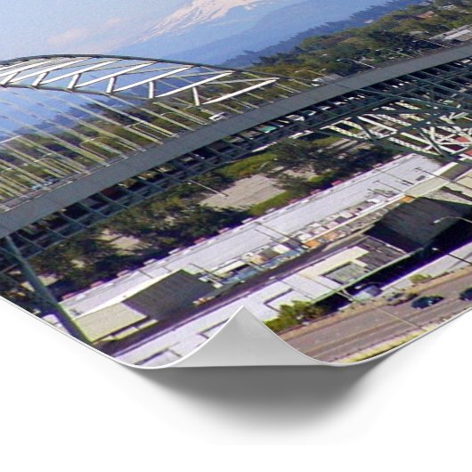 St Helens & Fremont Bridge Poster (Ecke)