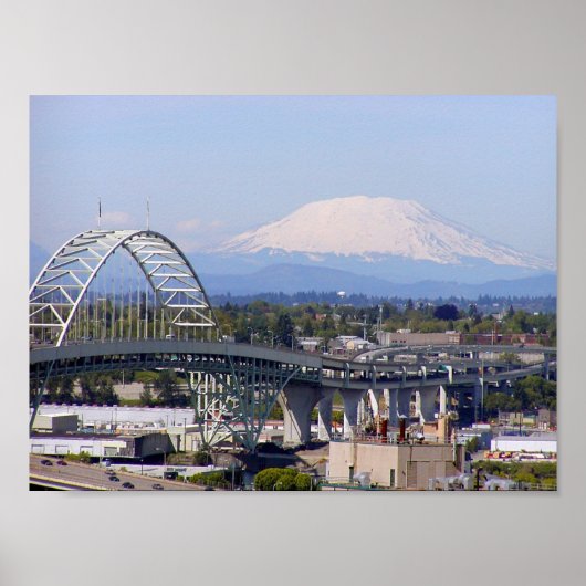 St Helens & Fremont Bridge Poster (Vorne)