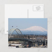 St Helens & Fremont Bridge Postkarten (Vorne/Hinten)