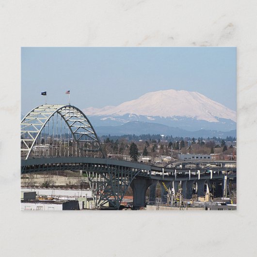 St Helens & Fremont Bridge Postkarten (Vorderseite)