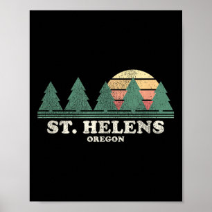 St. Helens Oder Vintage Throwback T-Shirt Retro 70 Poster