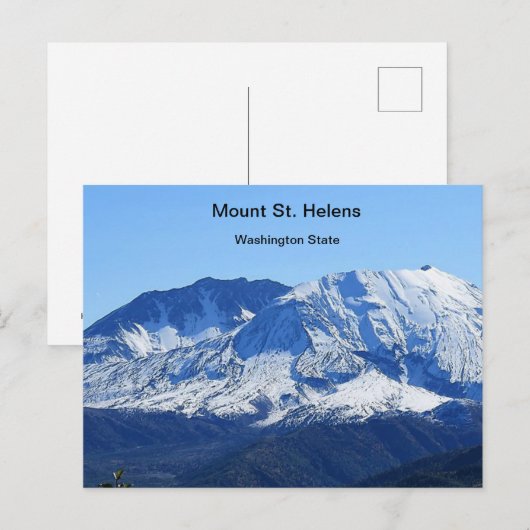 St. Helens Postkarte (Vorne/Hinten)