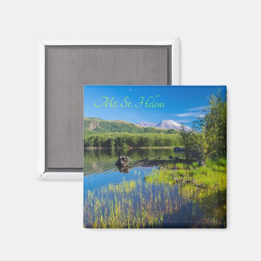 St. Helens vom Coldwater Lake Magnet (Vorderseite/Rückseite)