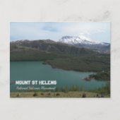 St Helens Vulkan und Coldwater Lake Travel Postkarte (Vorderseite)