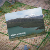 St Helens Vulkan und Coldwater Lake Travel Postkarte