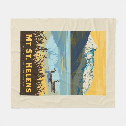 St. Helens | Washington Fleecedecke (Vorderseite (Horizontal))